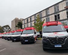 Estado entrega 24 novas ambulâncias para fortalecer o Samu de Curitiba