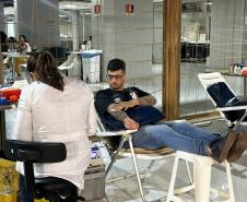 Hemepar promove coleta de sangue na Ligga Arena como parte do Junho Vermelho