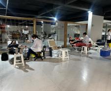 Hemepar promove coleta de sangue na Ligga Arena como parte do Junho Vermelho