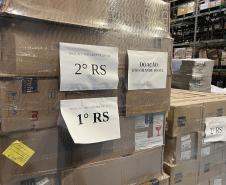 Paraná envia mais de 1,3 milhão de unidades de medicamentos ao Rio Grande do Sul