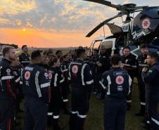 Saúde promove curso de operador de suporte médico para atendimentos com helicópteros