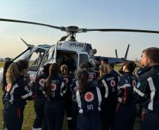 Saúde promove curso de operador de suporte médico para atendimentos com helicópteros