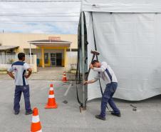 Secretaria da Saúde instala tendas para atender casos de viroses no Litoral