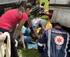 Saúde realiza simulação de incidente com múltiplas vítimas para treinamento de urgência em Londrina