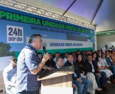 Ratinho Junior inaugura primeira Unidade Mista de Saúde do Paraná em Maria Helena