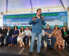 Ratinho Junior inaugura primeira Unidade Mista de Saúde do Paraná em Maria Helena