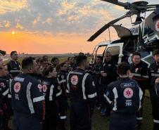 Referência nacional, serviço aeromédico do Paraná garante assistência em todas as regiões