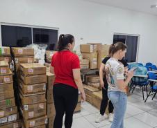 Com apoio aéreo, Estado leva milhares de insumos hospitalares para região de Rio Bonito do Iguaçu