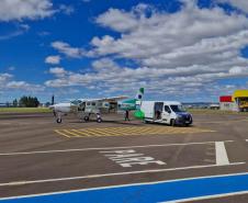 Com apoio aéreo, Estado leva milhares de insumos hospitalares para região de Rio Bonito do Iguaçu