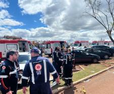 Agilidade do Samu e apoio de 50 socorristas foram fundamentais para os atendimentos das vítimas do tornado