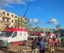 Agilidade do Samu e apoio de 50 socorristas foram fundamentais para os atendimentos das vítimas do tornado