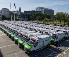 Governador entrega 150 ambulâncias com UTIs para todas as regiões do Paraná