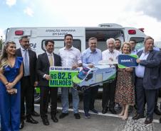 Governador entrega 150 ambulâncias com UTIs para todas as regiões do Paraná
