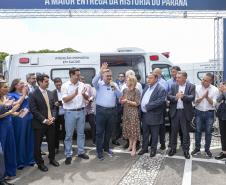 Governador entrega 150 ambulâncias com UTIs para todas as regiões do Paraná