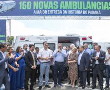 Governador entrega 150 ambulâncias com UTIs para todas as regiões do Paraná