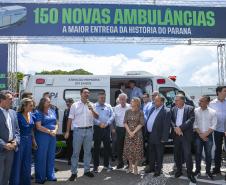 Governador entrega 150 ambulâncias com UTIs para todas as regiões do Paraná