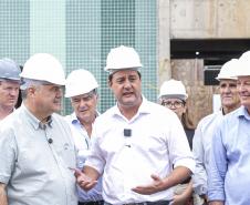 Ratinho Junior vistoria obras do novo Hospital Geral de Colombo, na Grande Curitiba