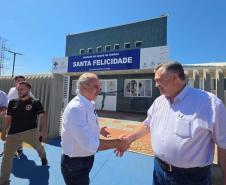 Estado inaugura Unidade de Saúde da Família em Cascavel e entrega 18 veículos