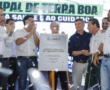 Estado inaugura hospital em Terra Boa e anuncia investimentos para pavimentação rural