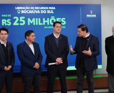 Ratinho Junior confirma R$ 565,6 milhões para 11 municípios do Estado