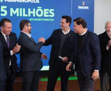 Ratinho Junior confirma R$ 565,6 milhões para 11 municípios do Estado