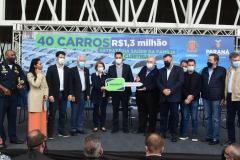 Governador entrega 40 carros para reforçar atendimento da Saúde em Curitiba