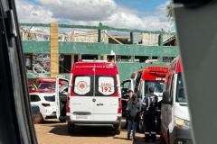 Agilidade do Samu e apoio de 50 socorristas foram fundamentais para os atendimentos das vítimas do tornado