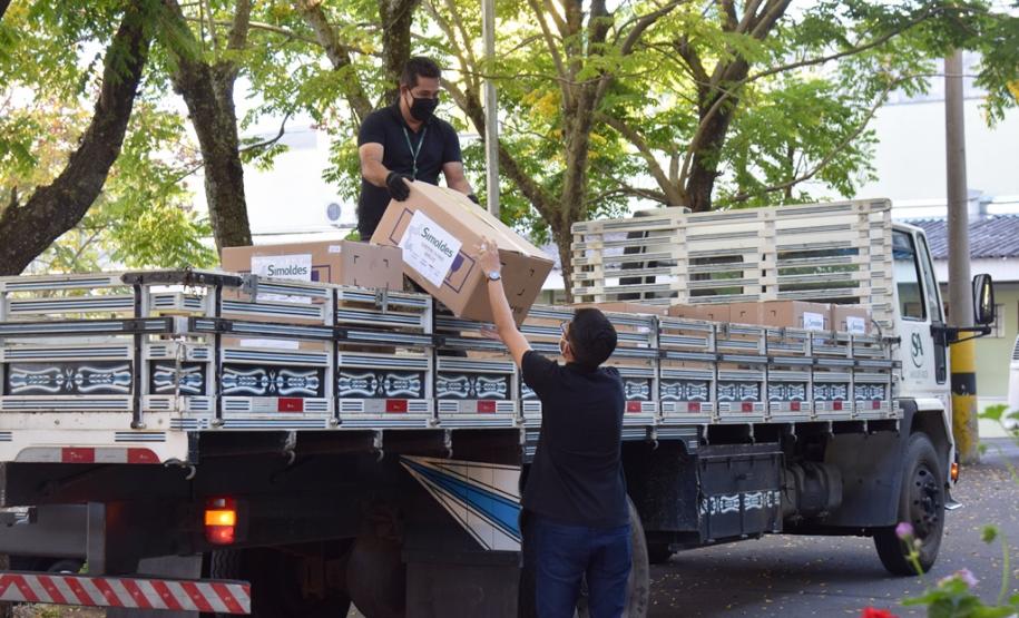 Secretaria da Saúde recebe três mil máscaras-escudo