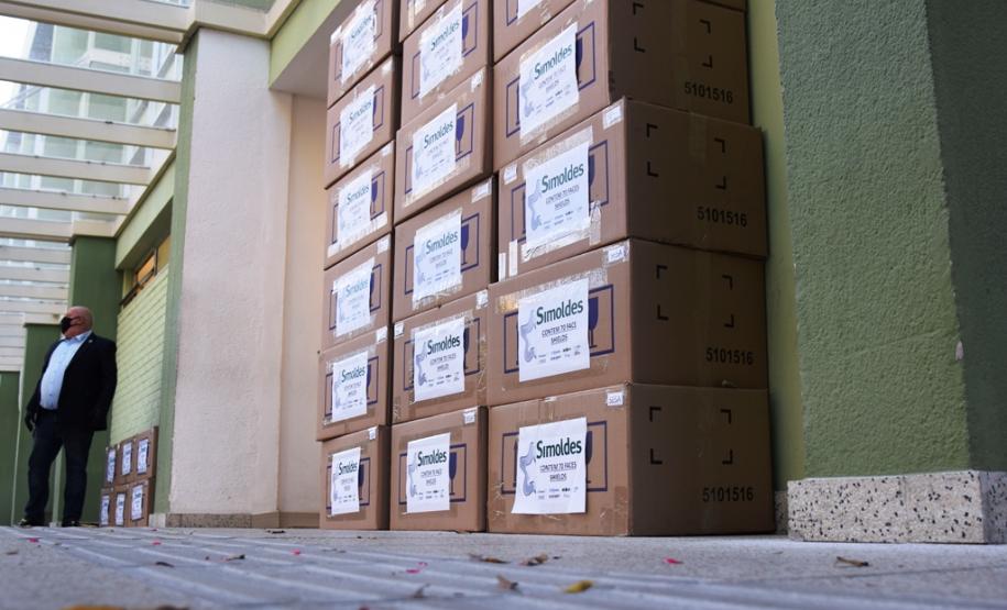 Secretaria da Saúde recebe três mil máscaras-escudo