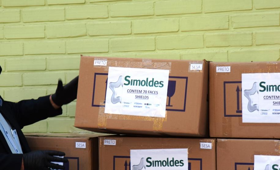 Secretaria da Saúde recebe três mil máscaras-escudo