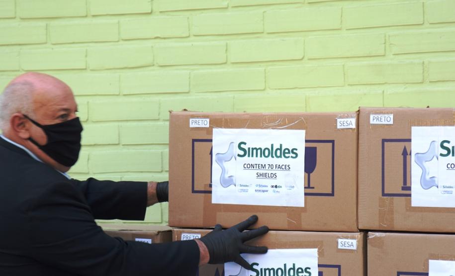 Secretaria da Saúde recebe três mil máscaras-escudo