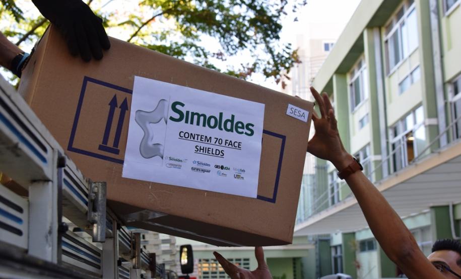 Secretaria da Saúde recebe três mil máscaras-escudo