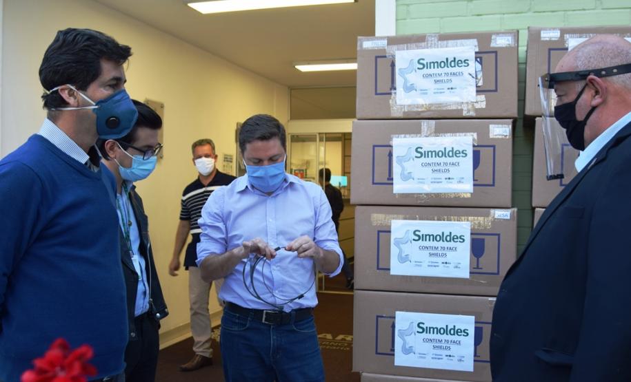 Secretaria da Saúde recebe três mil máscaras-escudo