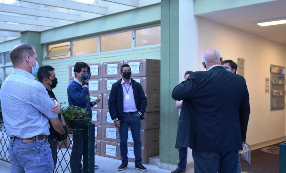 Secretaria da Saúde recebe três mil máscaras-escudo