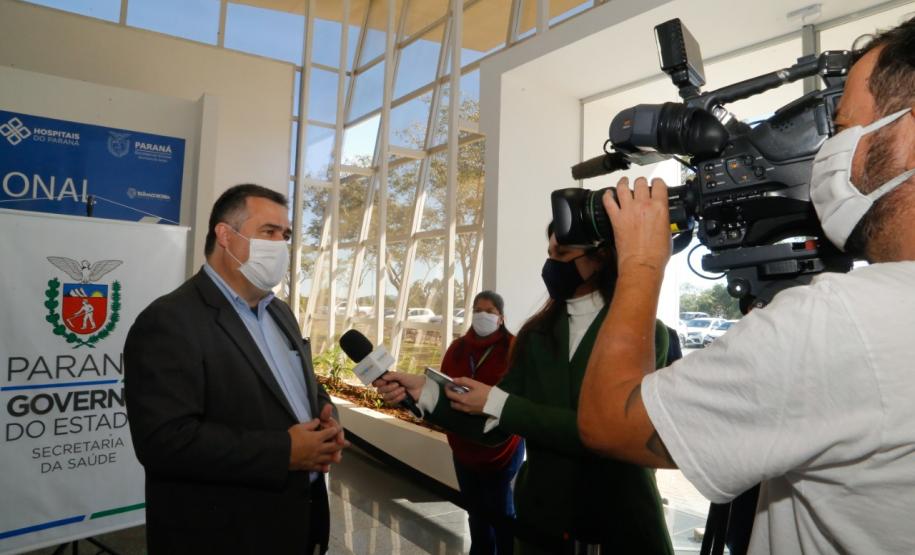 Secretário vistoria finalização da obra do Hospital Regional de Telêmaco Borba