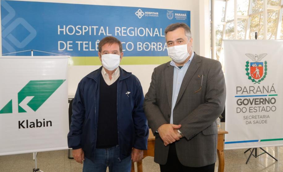 Secretário vistoria finalização da obra do Hospital Regional de Telêmaco Borba