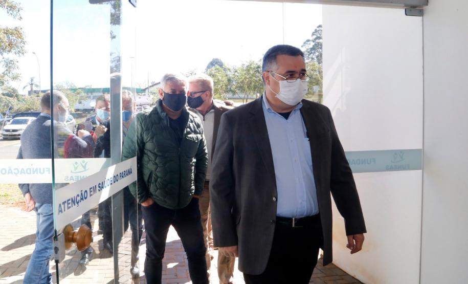 Secretário vistoria finalização da obra do Hospital Regional de Telêmaco Borba