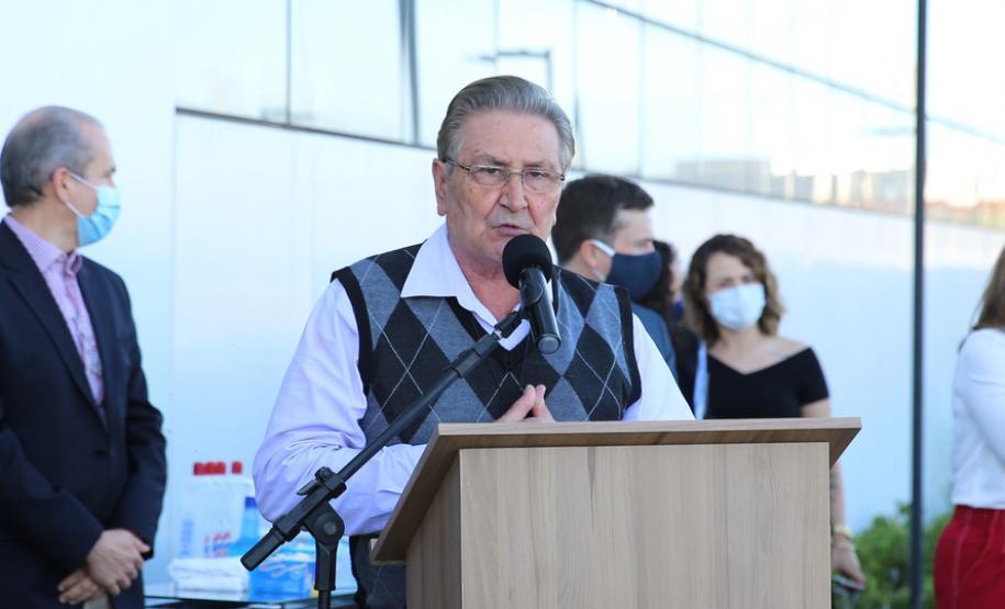 Foi inaugurada nesta quarta-feira (22) a primeira etapa do Cancer Center de Guarapuava, na região central do Estado. O prédio abriga a ala de quimioterapia e o Instituto para a Pesquisa do Câncer (IPEC), um dos maiores centros de pesquisa genômica do País. 22/07/2020