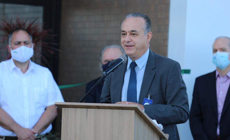 Foi inaugurada nesta quarta-feira (22) a primeira etapa do Cancer Center de Guarapuava, na região central do Estado. O prédio abriga a ala de quimioterapia e o Instituto para a Pesquisa do Câncer (IPEC), um dos maiores centros de pesquisa genômica do País. 22/07/2020