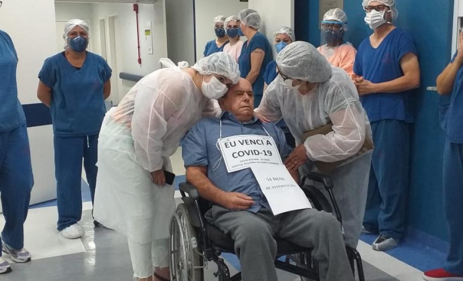 Governador Carlos Massa Ratinho Junior, recebe o ministro interino Eduardo Pazuello.