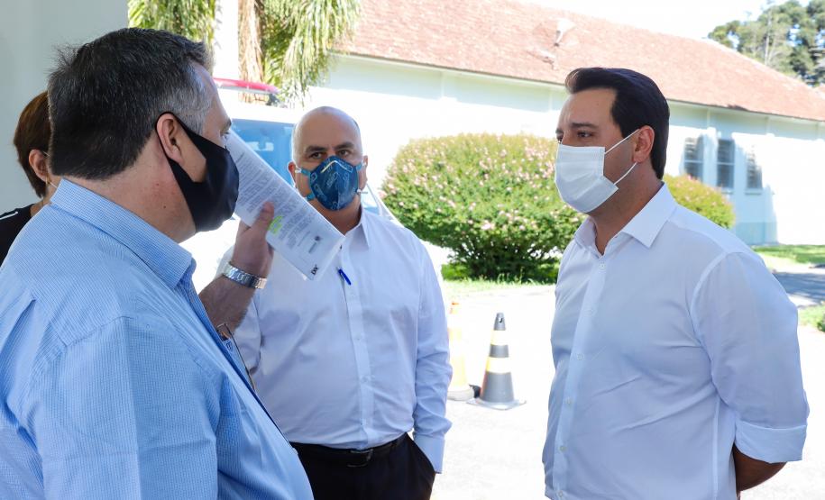 Governador e secretário da Saúde visitam Hospital de Dermatologia Sanitária do Paraná