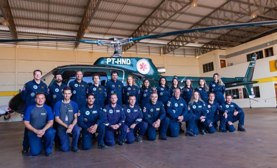 Serviço aeromédico de Maringá completa quatro anos
