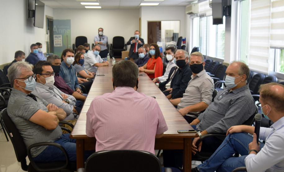 Beto Preto recebe a nova diretoria do Consórcio Paraná Saúde