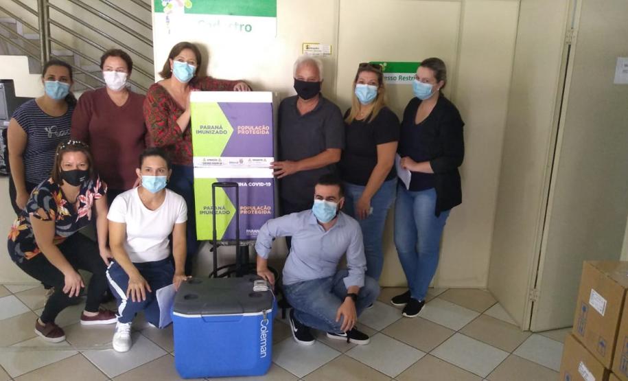 ENTREGA DAS VACINAS NAS REGIONAIS