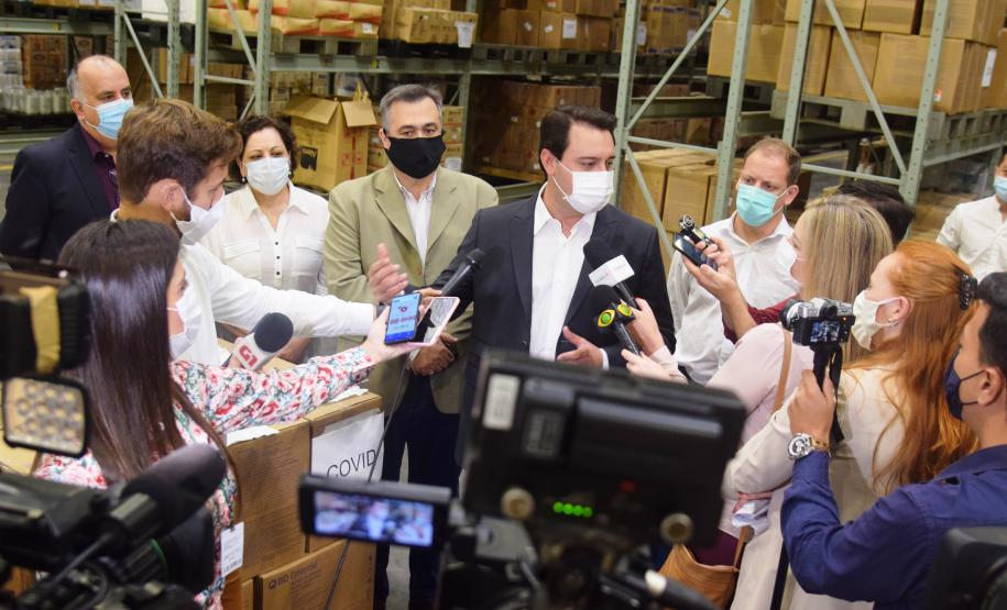 Paraná está pronto para iniciar vacinação contra a Covid-19, diz Ratinho Junior