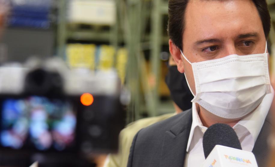 Paraná está pronto para iniciar vacinação contra a Covid-19, diz Ratinho Junior