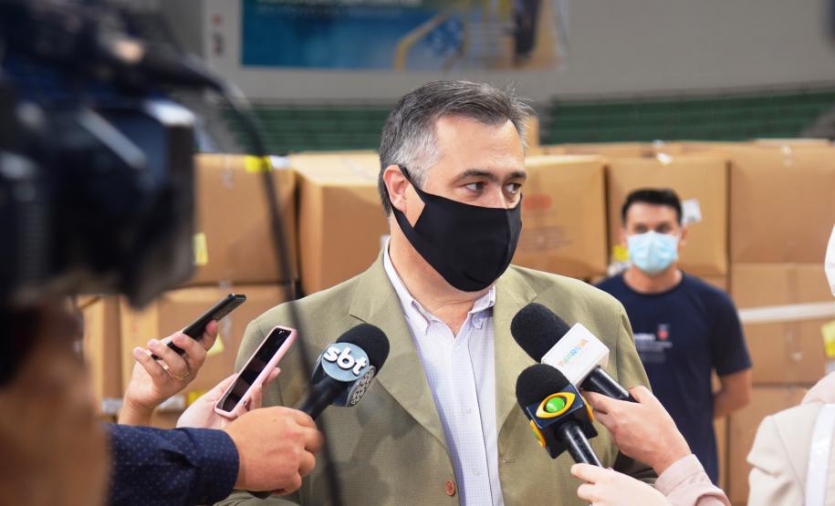 Paraná está pronto para iniciar vacinação contra a Covid-19, diz Ratinho Junior