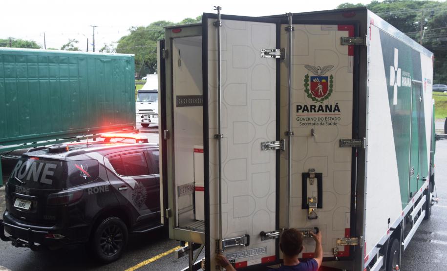 Agilidade das equipes da Saúde garante entrega a todos os municípios do Paraná