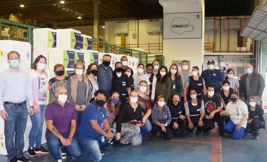 Agilidade das equipes da Saúde garante entrega a todos os municípios do Paraná