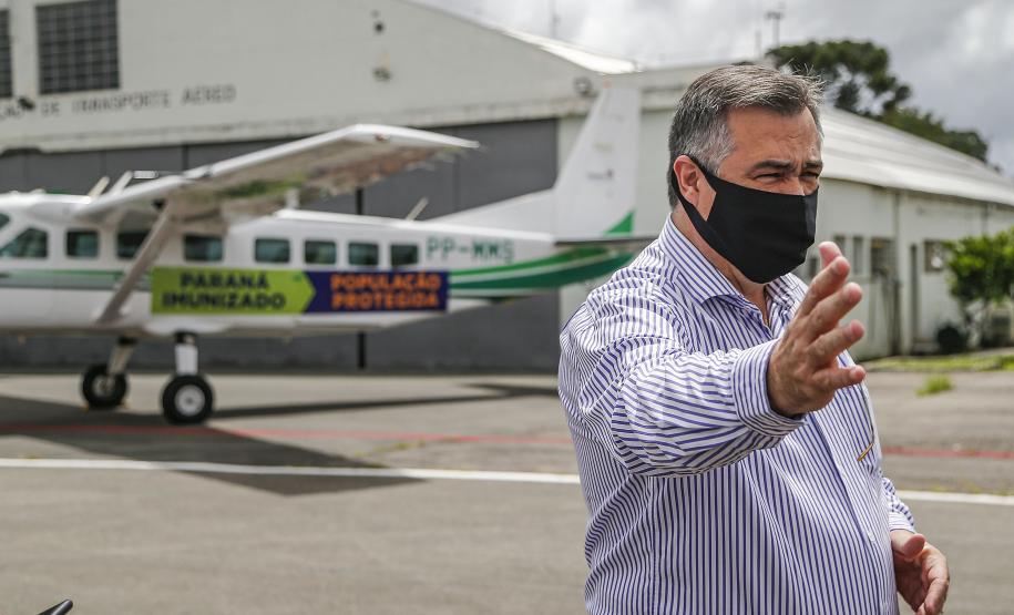 Governo vai usar frota aérea para agilizar transporte da vacina no Paraná
